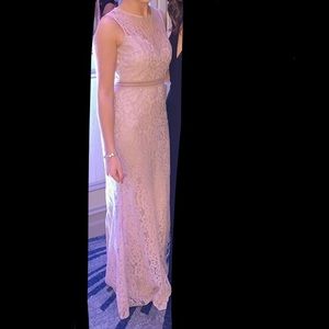 LULUs Mauve Floral Dress